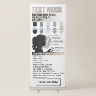 Chiropractic Poster, Text Neck Banner, Retractable Banner