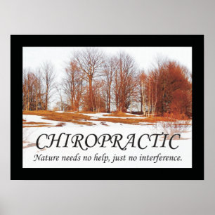 Chiropractic Quotes & Sayings Nature Poster