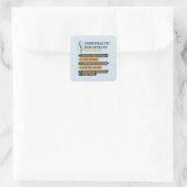 Chiropractic Side Effects Funny Chiro Gag Square Sticker (Bag)