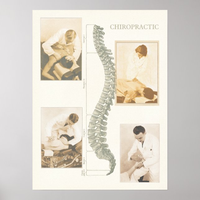 Chiropractic Spinal Adjustment Poster (Front)
