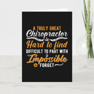 Chiropractic Spine Chiro Truly Great Chiropractor Card