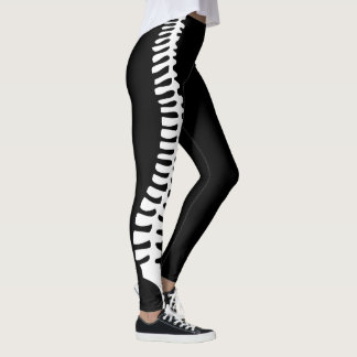 Chiropractic spine leggings with customisable name