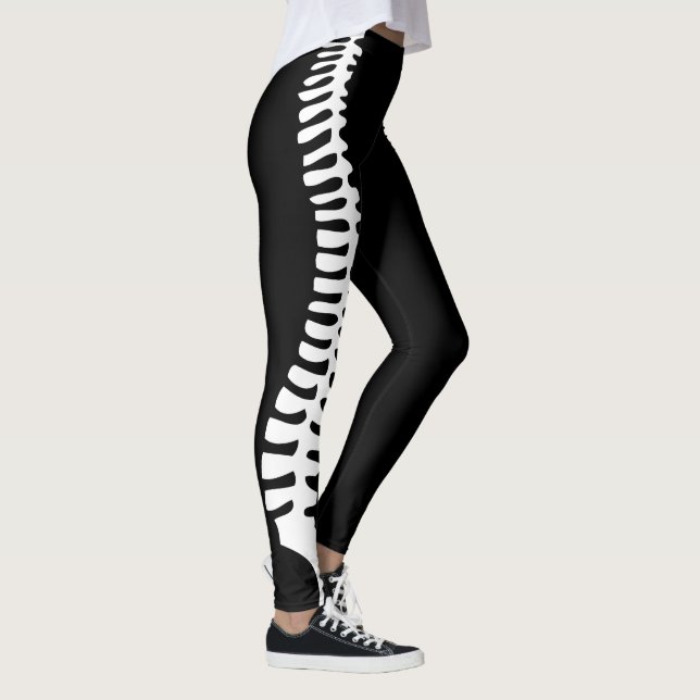 Chiropractic spine leggings with customisable name (Right)