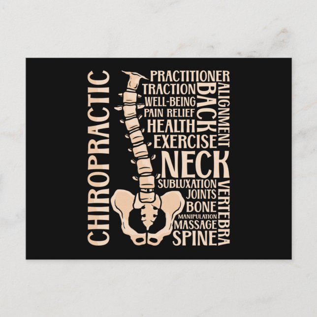 Chiropractic Spine Therapist Chiropractor Chiro Postcard (Front)