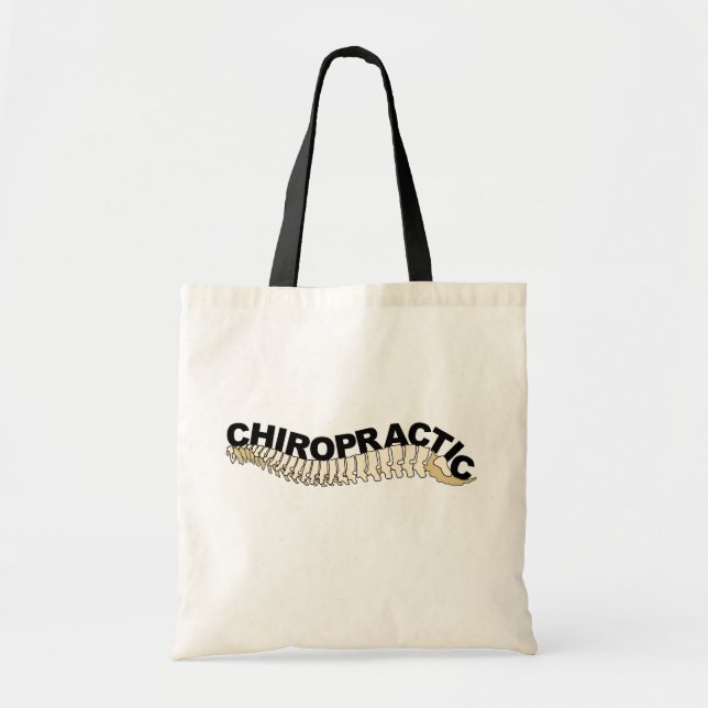 Chiropractic Spine Tote Bag (Front)