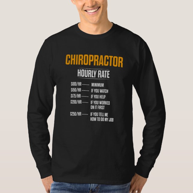 Chiropractic Spine Treatment Spinal Chiropractor   T-Shirt (Front)