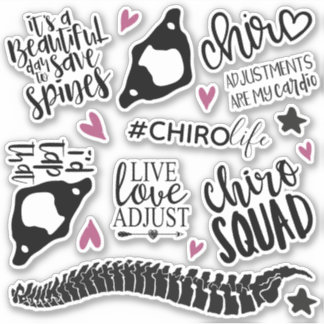 Chiropractic Stickers, Chiropractor,