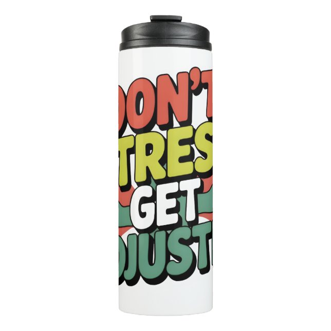 Chiropractic Stress Relief Back Adjustment Gift Thermal Tumbler (Front)