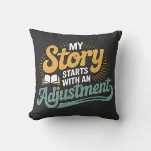 Chiropractic Student Motivation Spine Quote Cushion