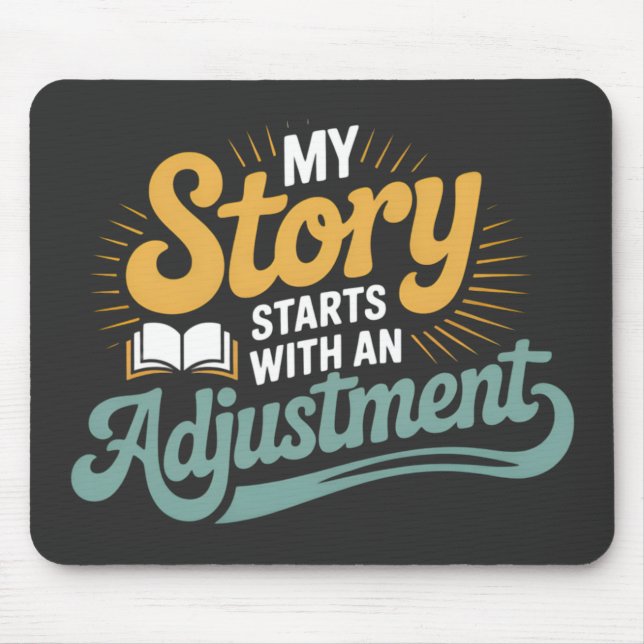 Chiropractic Student Motivation Spine Quote Mouse Mat (Front)