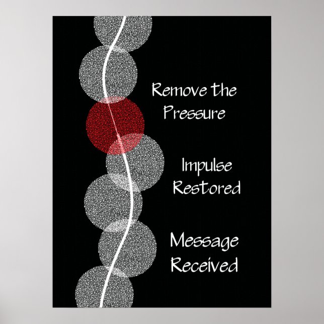 Chiropractic Subluxation Nerve Impingement Poster (Front)