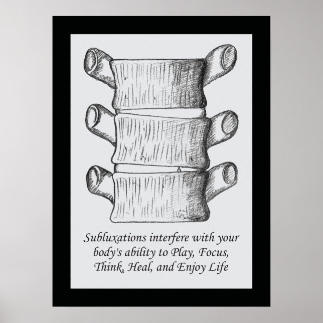 Chiropractic Subluxation Quote Poster (Front)