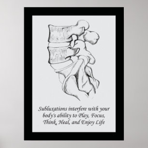 Chiropractic Subluxation Quote Poster