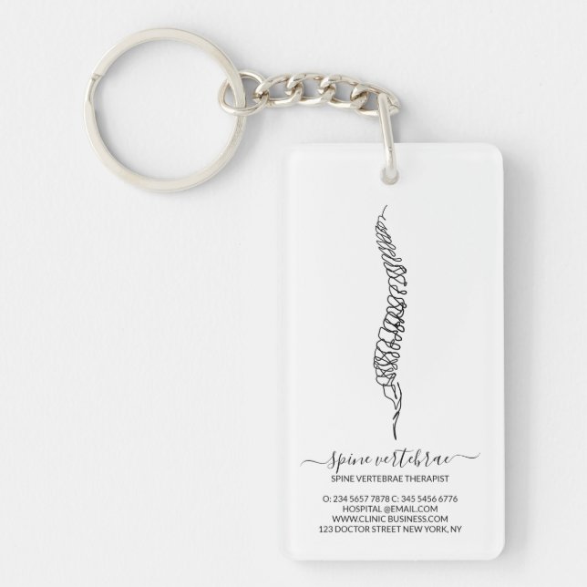 chiropractic Therapist Orthopedic Chiropractor  Key Ring (Front)