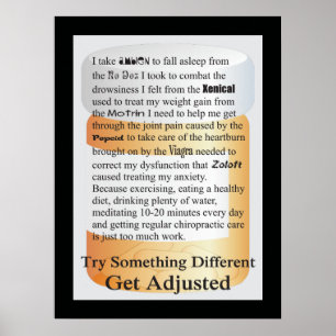 Chiropractic Try Something Different Poster