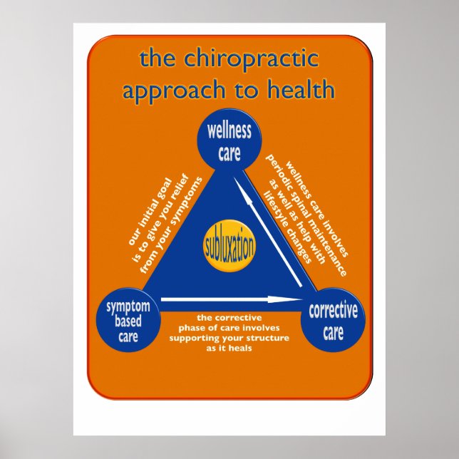 chiropractic types of care triangle poster (Front)