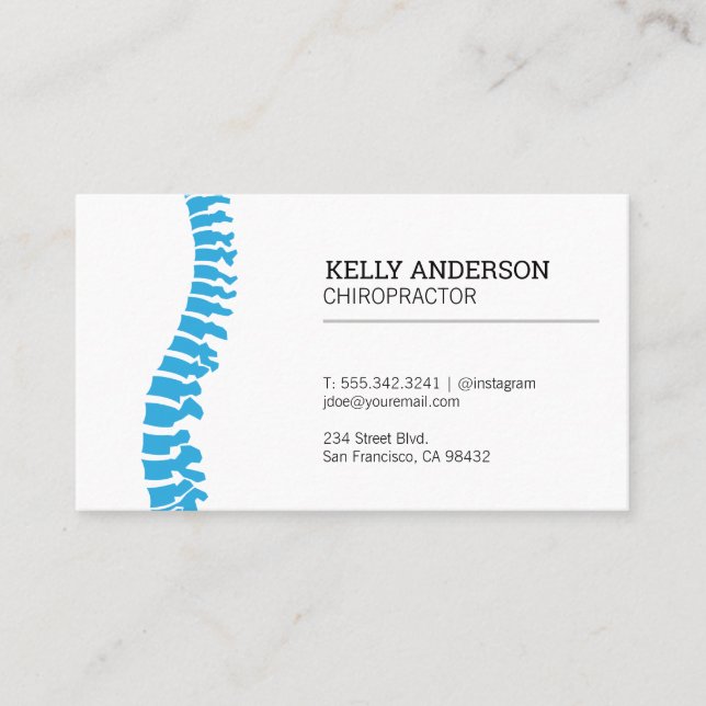 Chiropractor | Alternative Medicine Business Card (Front)
