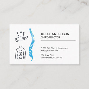 Chiropractor   Alternative Medicine   Spine Care Business Card