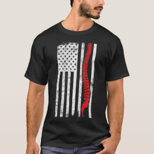 Chiropractor American Flag  Chiropractic Gift T-Shirt
