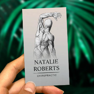 Chiropractor Anatomy Professional Chiropractic Business Card