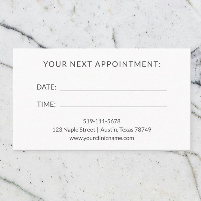 Chiropractor Appointment Card (Creator Uploaded)
