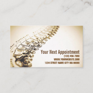 Chiropractor Appointment Card