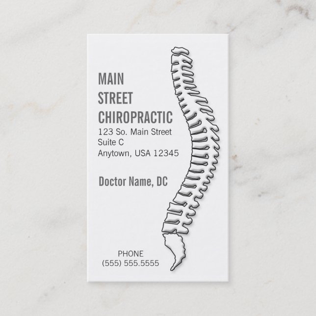 Chiropractor / Appointment Card (Front)