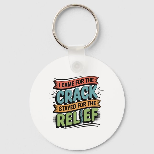 Chiropractor Back Relief Funny Gift Key Ring (Front)