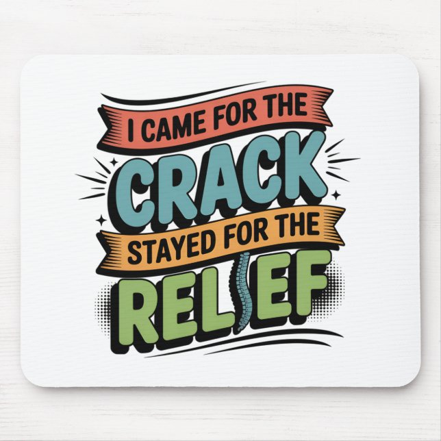 Chiropractor Back Relief Funny Gift Mouse Mat (Front)