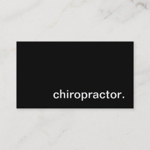 Chiropractor Business Card