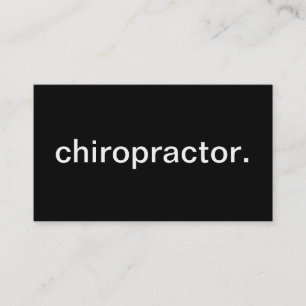 Chiropractor Business Card