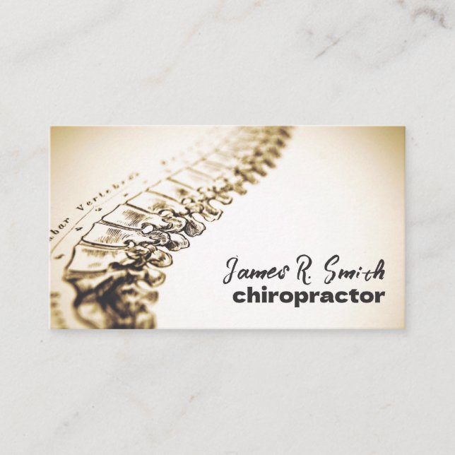 Chiropractor  business card (Front)