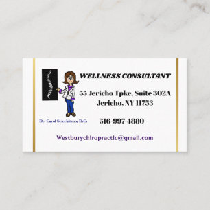Chiropractor Business Card - Custom Made