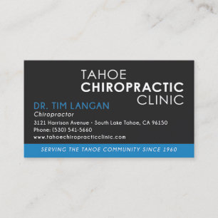 Chiropractor Business Cards - Custom TL