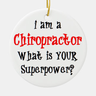 chiropractor ceramic tree decoration