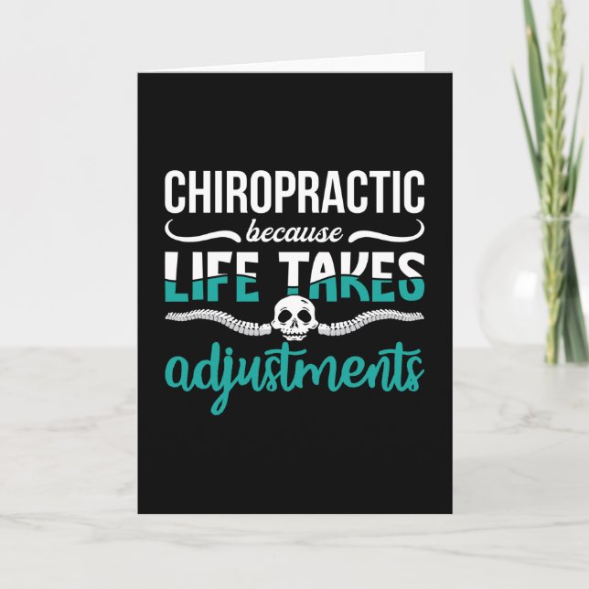 Chiropractor Chiro Chiropractic Because Life Spine Card (Front)