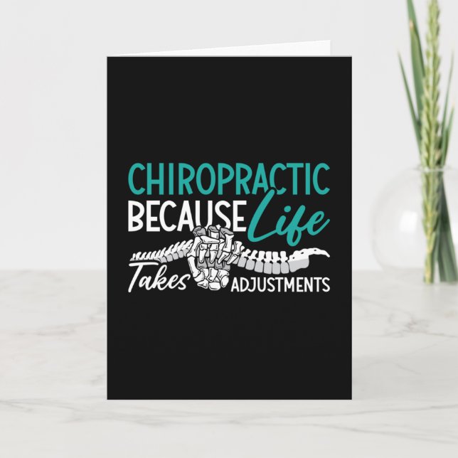 Chiropractor Chiropractic Because Life Spine Gift Card (Front)