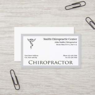 Chiropractor Chiropractic Business Card