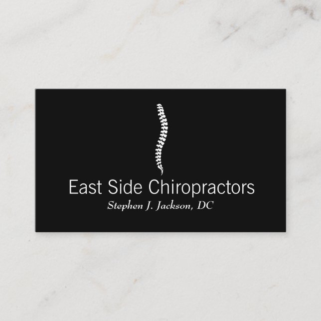 Chiropractor Chiropractic Health Business Card (Front)