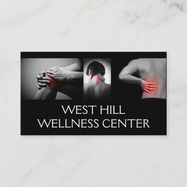 Chiropractor Chiropractic Health Business Card (Front)