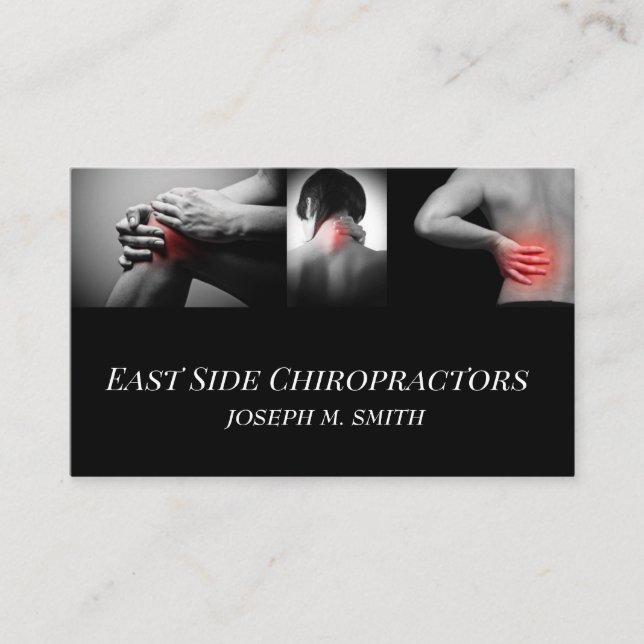 Chiropractor Chiropractic Health Business Card (Front)