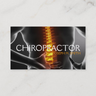 Chiropractor, Chiropractic, Health Business Card