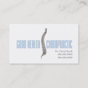 Chiropractor Chiropractic Health Wellness Clinic Business Card