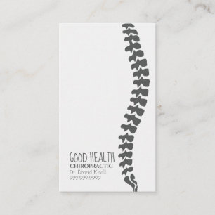 Chiropractor Chiropractic Health Wellness Clinic Business Card