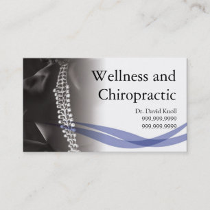 Chiropractor Chiropractic Health Wellness Clinic Business Card