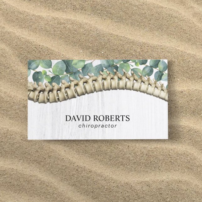 Chiropractor Chiropractic Healthy Spine Therapist Business Card (Creator Uploaded)
