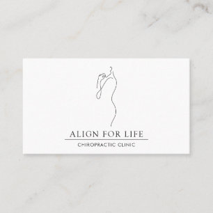Chiropractor Chiropractic Minimalist Business Card