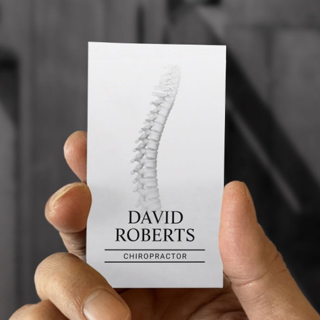 Chiropractor Chiropractic Spine Adjust Therapist Business Card (Creator Uploaded)