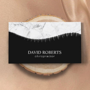 Chiropractor Chiropractic Spine & Marble Chiro Business Card
