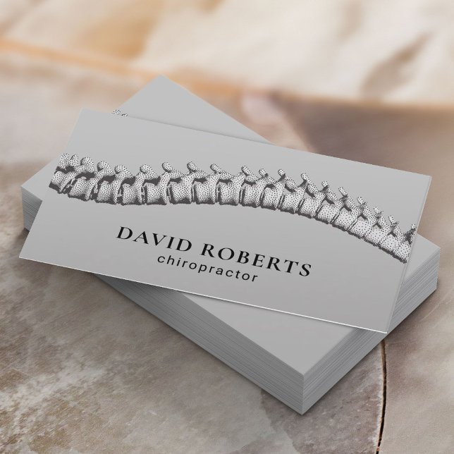 Chiropractor Chiropractic Spine Therapist Plain Business Card (Creator Uploaded)